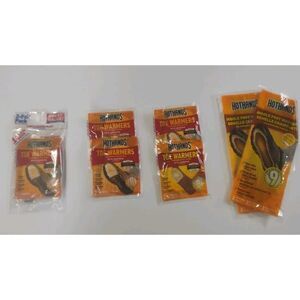 New! Hot Hands 6 Pair Toe Warmers 2 Set Insole Foot Warmers